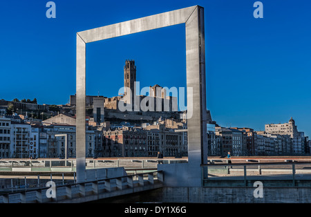 Ville de LLeida. Banque D'Images