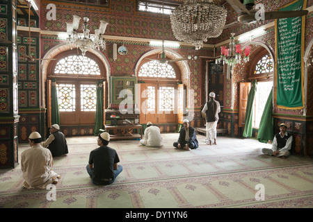 Srinagar, au Cachemire, en Inde. Dastgir Pir Sahib sufi shrine et la mosquée Banque D'Images