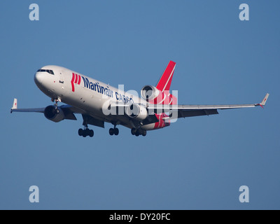 PH-MCY Martinair Holland McDonnell Douglas MD-11F, l'atterrissage à Schiphol (AMS - EHAM), Pays-Bas, pic1 Banque D'Images