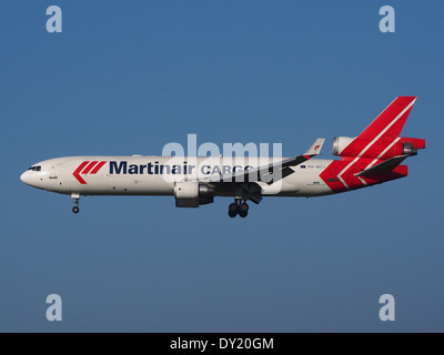 PH-MCY Martinair Holland McDonnell Douglas MD-11F, l'atterrissage à Schiphol (AMS - EHAM), Pays-Bas, pic4 Banque D'Images