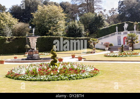 Mount Edgcumbe gardens Cremyll Cornwall Banque D'Images