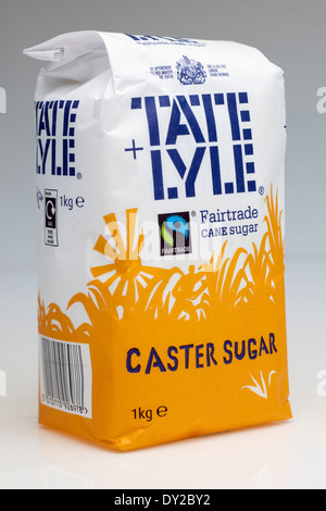 1 kilogramme de Tate and Lyle de sucre de canne du commerce équitable Banque D'Images