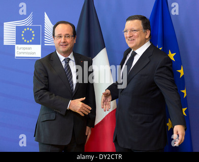 François Hollande, lors d'une visite à Bruxelles le 2013/05/15. Banque D'Images