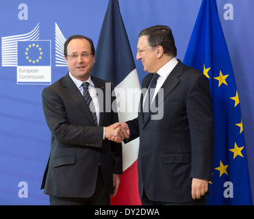 François Hollande, lors d'une visite à Bruxelles le 2013/05/15. Banque D'Images