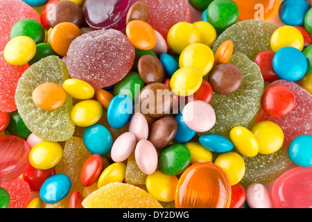 Сolorful bonbons close-up Banque D'Images