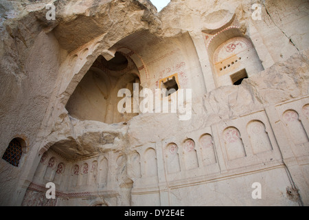 L'église sombre, musée en plein air de Goreme, Cappadoce, Anatolie, Turquie, Asie Banque D'Images