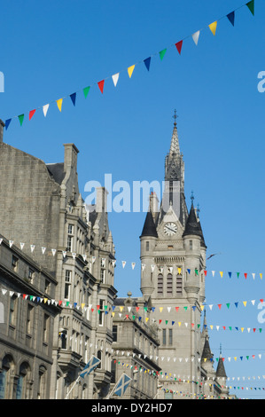 Union Street dans le centre de Aberdeen, Écosse, Royaume-Uni. Banque D'Images