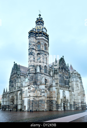 La Cathédrale Sainte-élisabeth (construit entre 1378 et 1508). Kosice, Slovaquie. Banque D'Images