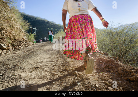 L'ultramarathon de Copper Canyon (Ultra Caballo Blanco), Chihuahua, Mexique. Banque D'Images