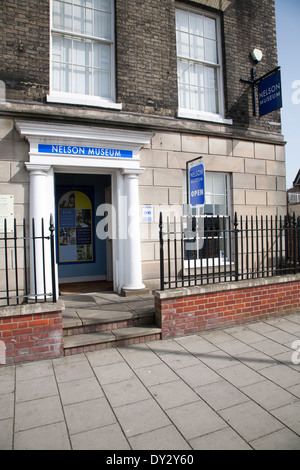 Le Nelson Museum, Great Yarmouth, Norfolk, Angleterre - dédiée uniquement à raconter l'histoire de l'amiral Lord Horatio Nelson. Banque D'Images