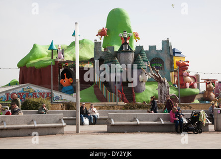 Parc d'amusement pour enfants Joyland attraction loisirs sur le front, Great Yarmouth, Norfolk, Angleterre Banque D'Images