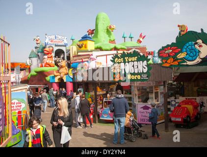 Parc d'amusement pour enfants Joyland attraction loisirs sur le front, Great Yarmouth, Norfolk, Angleterre Banque D'Images