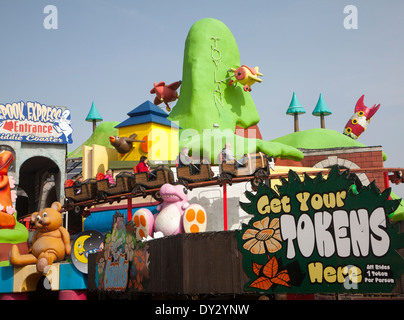 Parc d'amusement pour enfants Joyland attraction loisirs sur le front, Great Yarmouth, Norfolk, Angleterre Banque D'Images