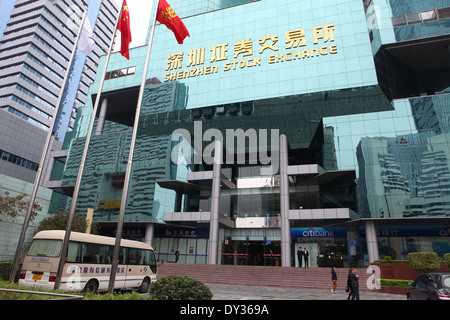 Bourse de Shenzhen Chine Banque D'Images