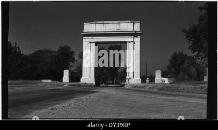 Vicksburg National Military Park, entrée privée, Vicksburg, Mississippi 1-1941. Banque D'Images