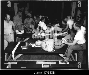 L'école de patrouille - B, USNTS Gulfport, 7-17-50 à 7-21-50. Banque D'Images