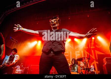 Detroit, Michigan, USA. 5ème apr 2014. CHRIS HUTKA du Bunny l'ours sur la # MSITOUR2014 à St Andrews Hall à Detroit, MI le 2 avril 2014 © Marc Nader/ZUMA/ZUMAPRESS.com/Alamy fil Live News Banque D'Images