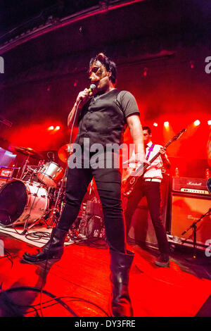 Detroit, Michigan, USA. 5ème apr 2014. CHRIS HUTKA du Bunny l'ours sur la # MSITOUR2014 à St Andrews Hall à Detroit, MI le 2 avril 2014 © Marc Nader/ZUMA/ZUMAPRESS.com/Alamy fil Live News Banque D'Images
