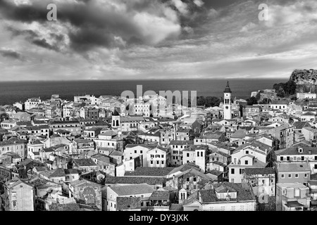 La vieille ville de Corfou, Grèce Banque D'Images