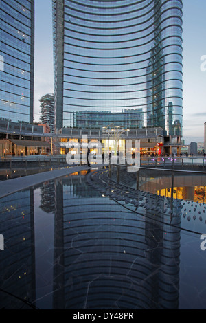 Tour d'Unicredit à Porta Nuova, Milan, Italie Banque D'Images