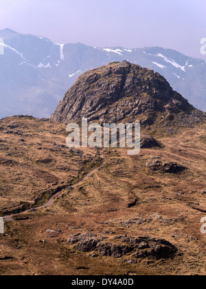 Brochet de Stickle, sommet de montagne Langdale Pikes, Lake District, Cumbria, England, UK Banque D'Images