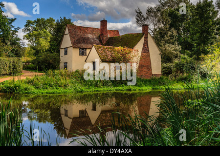 Willy lott's Cottage rivière stour moulin de flatford suffolk angleterre Banque D'Images