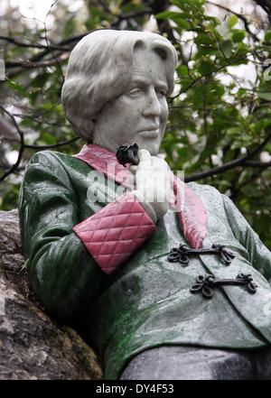 Statue d'Oscar Wilde à Dublin Banque D'Images
