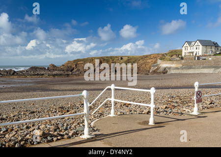 Plage de Crooklets Bude Cornwall England UK Banque D'Images