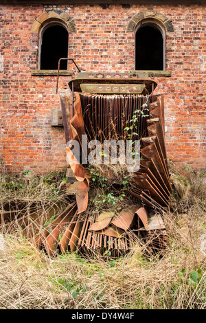 Parc Skelton, Mines & soufflet métallique Maison du compresseur, Skelton, Teesside, Angleterre Banque D'Images