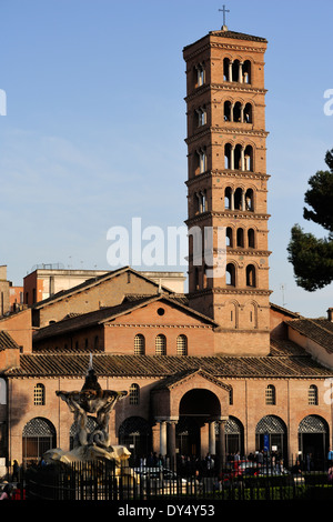 Italie, Rome, basilique de Santa Maria in Cosmedin Banque D'Images