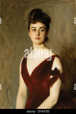 John Singer Sargent Mme Charles E. Po (Louise Pomeroy) Banque D'Images