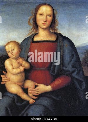 Pietro Perugino vierge à l'enfant Banque D'Images