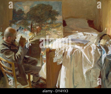 John Singer Sargent un artiste dans son atelier Banque D'Images