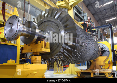 Rotor de turbine en atelier Banque D'Images