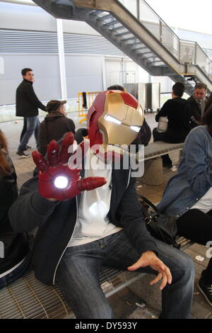 Rome, Italie. 6 avril 2014. Des gens habillés comme des caractères à la Cosplay show Romics à Rome. Credit : Gari Wyn Williams / Alamy Live News Banque D'Images