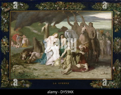 La guerre Pierre Puvis de Chavannes Banque D'Images