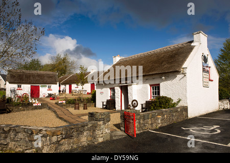 L'Irlande, Co Donegal, Lurgyvale Kilmacrenan, chaumières, musée de la vie rurale Banque D'Images