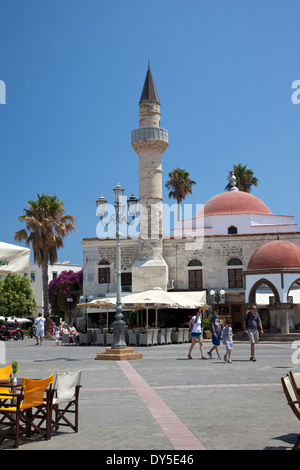 Defterdar mosquée, place Eleftherias, Kos , Grèce Banque D'Images