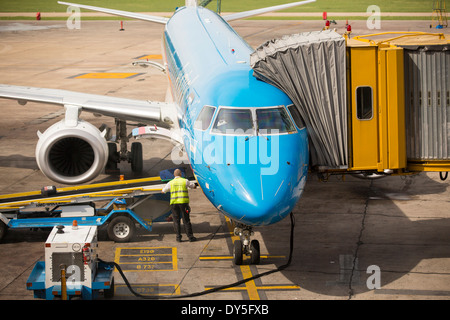 L'aéroport international Ministro Pistarini, également connu sous le nom de l'aéroport international Ezeiza, à Buenos Aires, Argentine. Banque D'Images