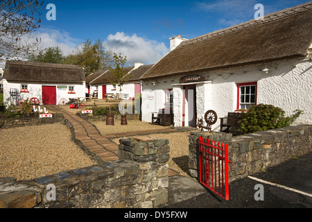 L'Irlande, Co Donegal, Lurgyvale Kilmacrenan, chaumières, musée de la vie rurale Banque D'Images