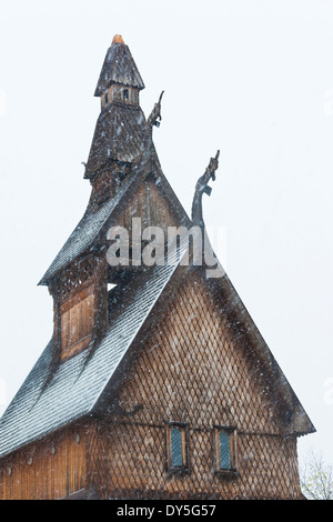 USA (Minnesota), Moorhead, Hopperstadt Église norvégienne, l'hiver Banque D'Images