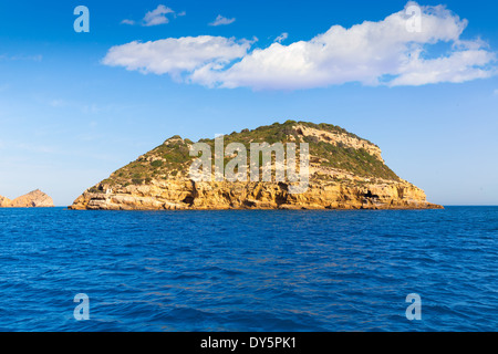Jávea Portichol Xabia Portixol island à Alicante en Espagne Méditerranéenne Banque D'Images