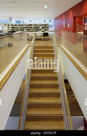 Bibliothèque de Molde Molde (bibliotek), Molde, Norvège. Architecte : 3XN, 2012. Banque D'Images