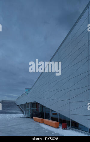 Bibliothèque de Molde Molde (bibliotek), Molde, Norvège. Architecte : 3XN, 2012. Banque D'Images