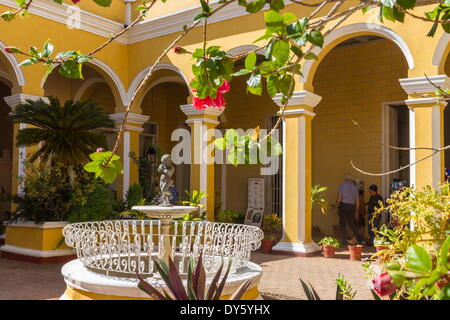 Cour de Cantero Palace, Trinidad, Site du patrimoine mondial de l'UNESCO, Cuba, Antilles, Caraïbes, Amérique Centrale Banque D'Images