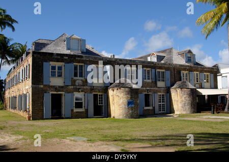 Hôtel à Nelsons Dockyard, Antigua, Iles sous le vent, Antilles, Caraïbes, Amérique Centrale Banque D'Images