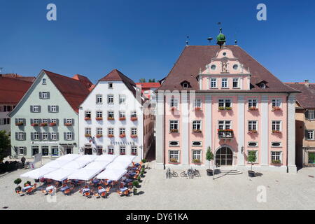 Vieille ville avec la place du marché et mairie, Rottenburg am Neckar, près de Tubingen, Baden Wurtemberg, Allemagne, Europe Banque D'Images