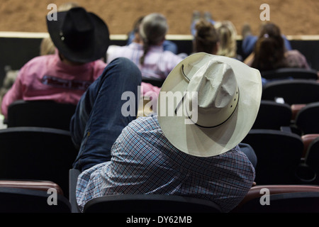 USA, Ohio, Oklahoma City, Oklahoma State Fair Park, Cowboy Rodeo Cowboy, Concurrence Banque D'Images