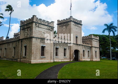 Caserne Iolani, Honolulu, Oahu, Hawaii, United States of America, Pacifique Banque D'Images