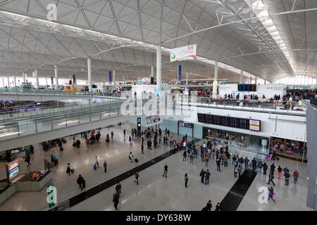 L'Aéroport International de Hong Kong, l'île de Chek Lap Kok, Hong Kong, Chine, Asie Banque D'Images